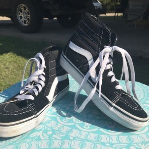 High top black vans